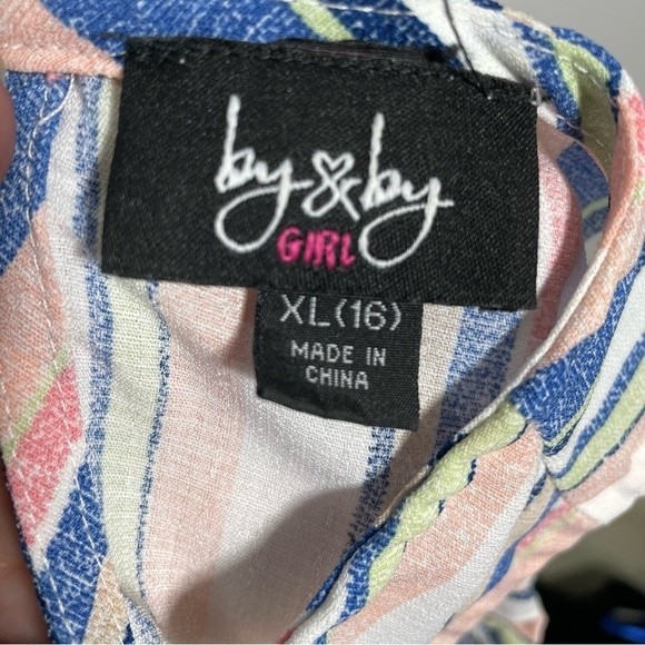 Girls Striped Cold Shoulder Top - Picture 6 of 9